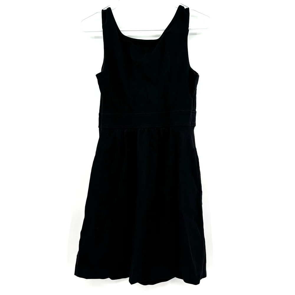Boden size 8 black sleeveless dress with pockets‎ hidden side zip lined - Picture 2 of 5